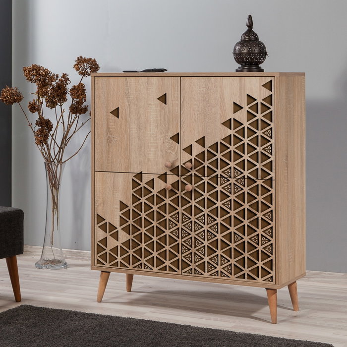 Hanah Home Multilux-124 Armario Multiusos Roble Sonoma Hanah Home Multilux-124 Armario Multiusos Roble Sonoma
